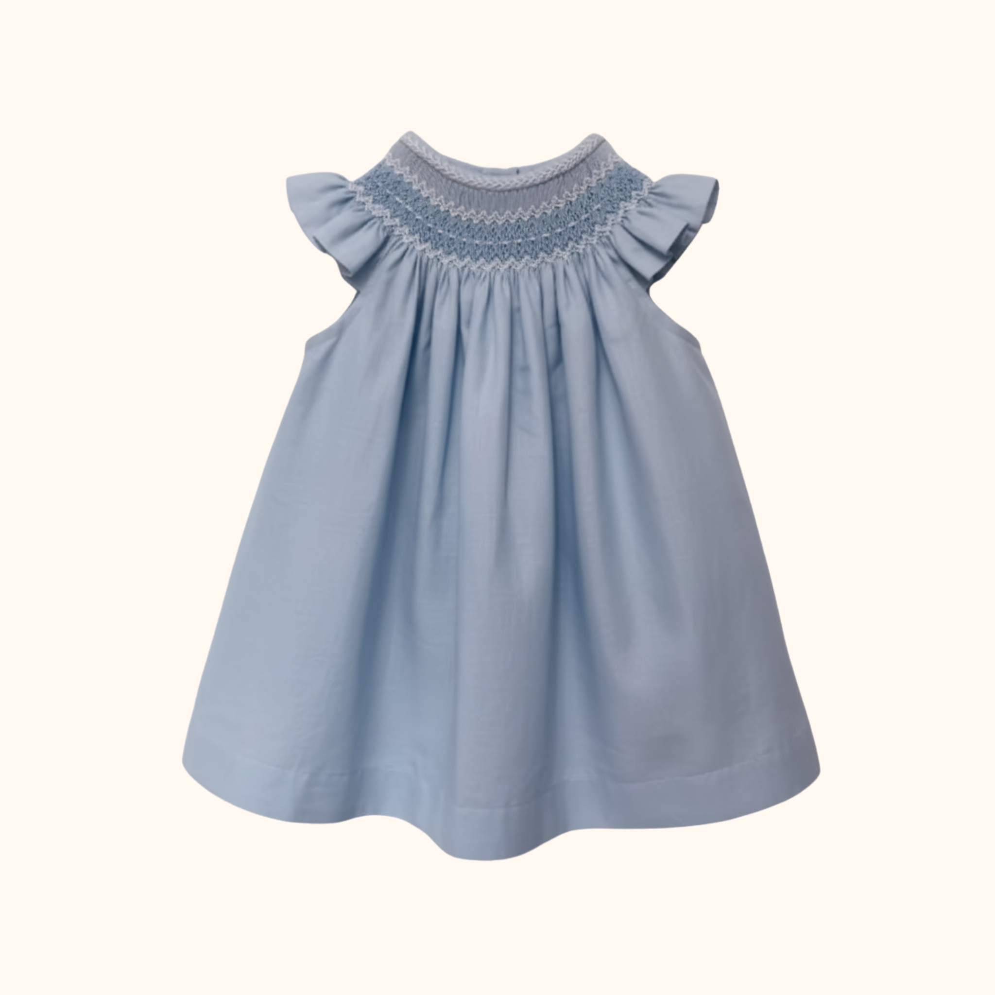 Vestido Panal liso azul