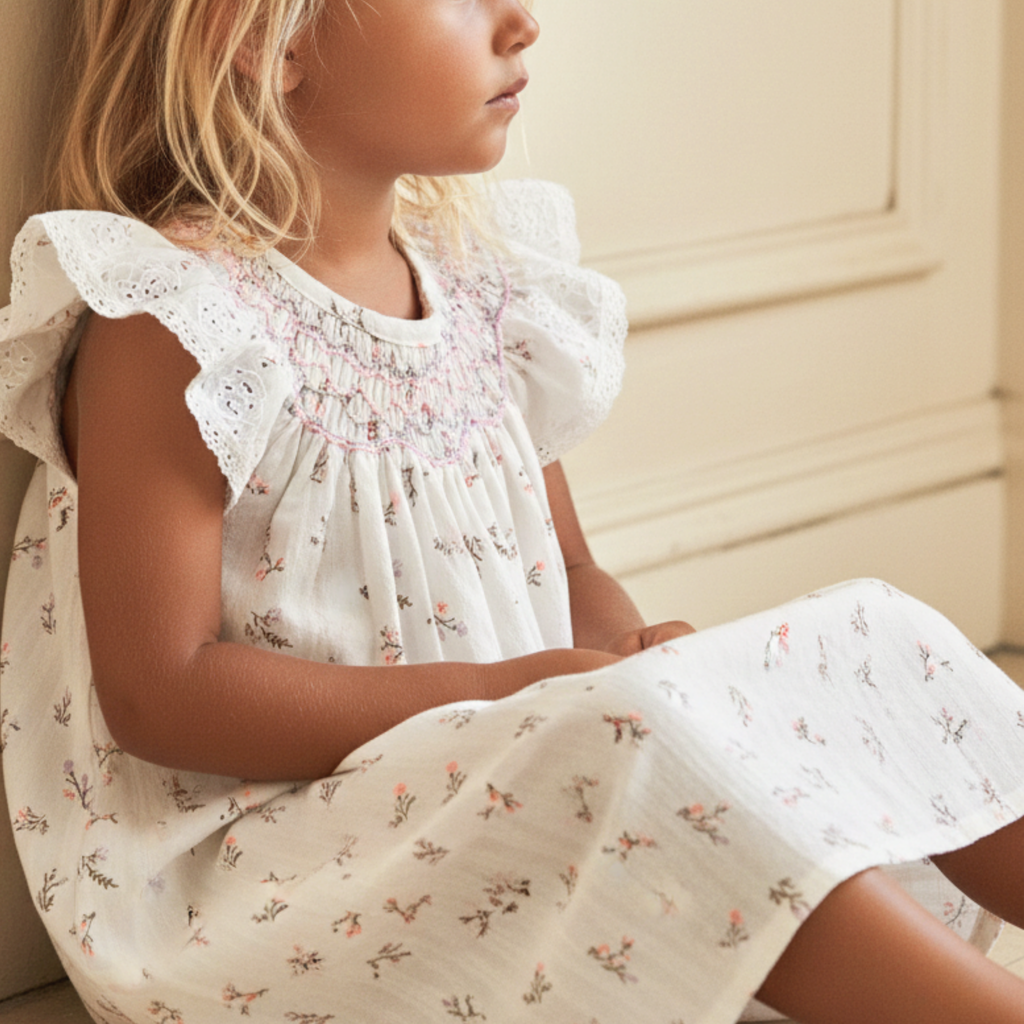 Vestido Panal blanco